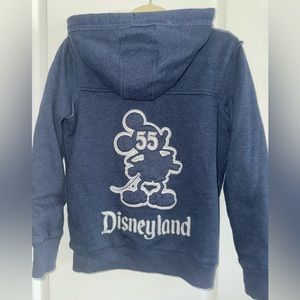 Disney Parks DisneyLand 55th Anniversary Sherpa Fur Lined Hoodie Size Small